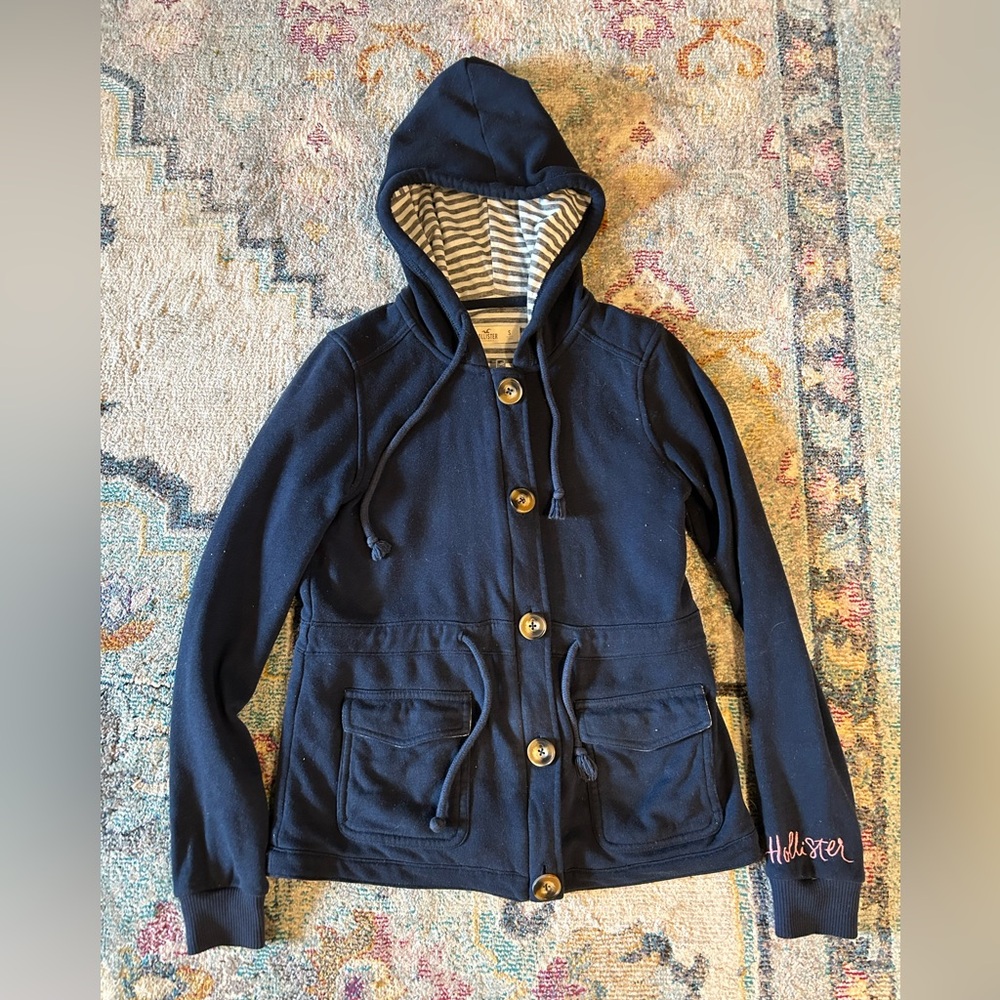Hollister Button & Zip Hoodie